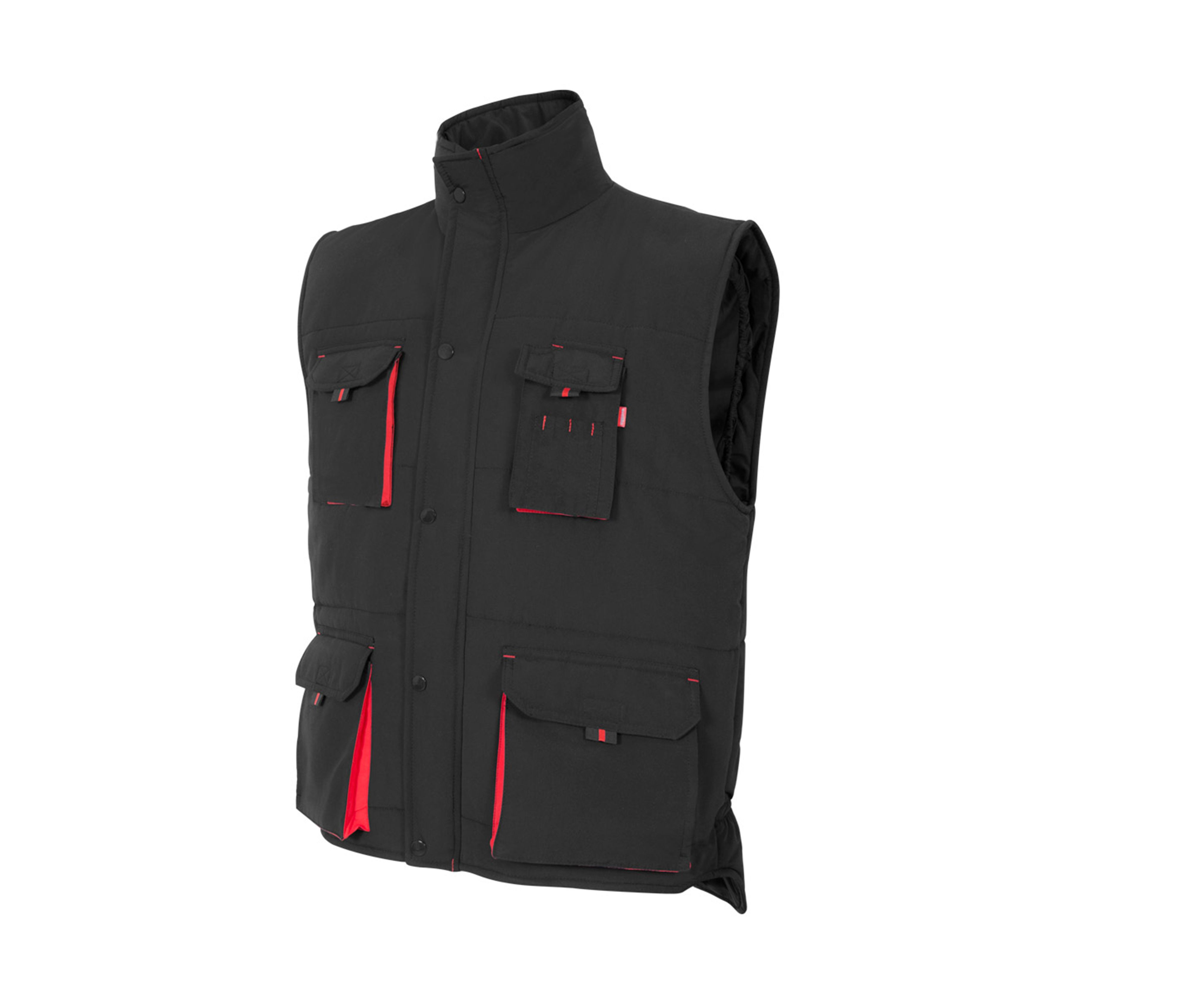GILET MATELASSÉ BICOLORE MULTIPOCHES
