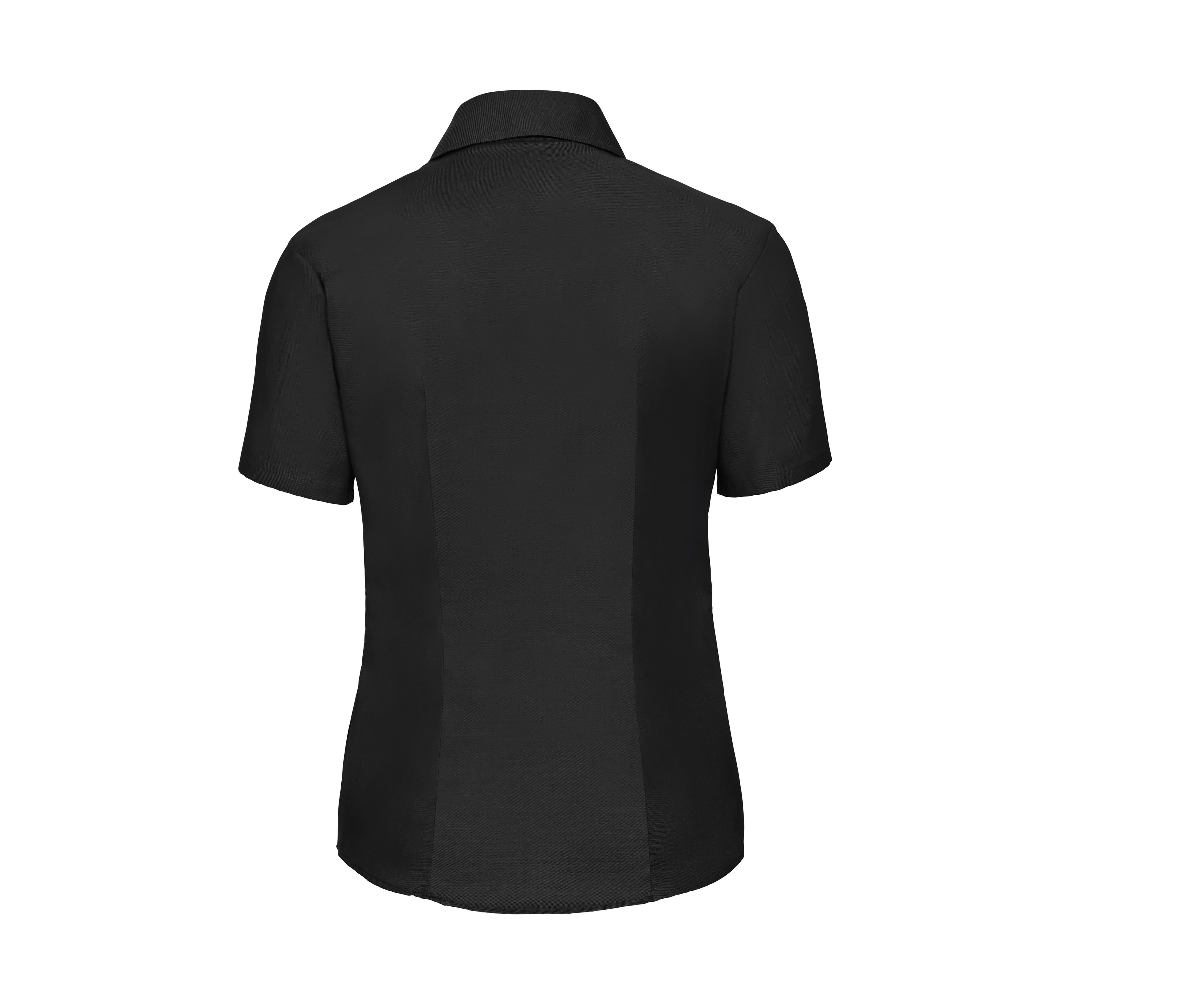 LADIES' SHORT SLEEVE TAILORED OXFORD SHIRT